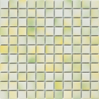 25x25mm Square Porcelain Gradient Lemon Yellow CIG001A-pool tiles,yellow tile pool,porcelain tiles swimming pool