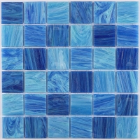 48x48mm Square Matte Silicon Joint Hot Melt Glass GKOJ2601-glass pool tiles, mosaic tile pools, swimming pool mosaic design