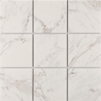 97x97mm Inkjet Porcelain Marble Look Carrara White MOF8903-swimming pool mosaic, bali pool tile, mosaic pool design