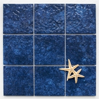 97x97mm Ripple Surface Square Glossy Inkjet Porcelain Ocean Blue MOA1605-pool tile, ceramic swimming pool tile, ceramic pool tile manufacturers