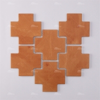 Cross Shape Porcelain Matte Terracotta ZMA1904-porcelain pool tile, mosaic terracotta tiles, swimming pool tiles modern