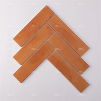 Herringbone Porcelain Matte Terracotta ZMA1909-1-porcelain pool tile, terracotta porcelain tile, herringbone pool tile