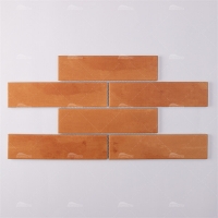 Running Bond Porcelain Matte Terracotta ZMA1909-2-ceramic pool tile, terracotta pool tile, modern pool mosaics