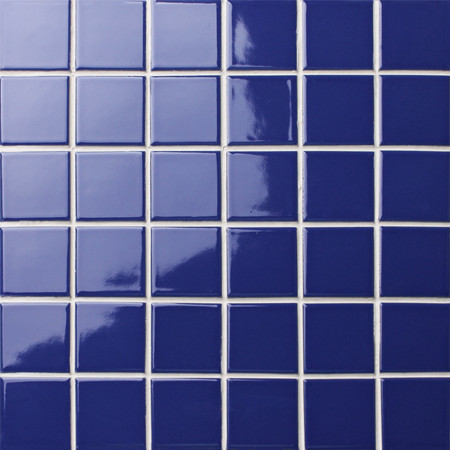48x48mm Square Glossy Glazed Porcelain Dark Blue BCK632,Mosaic tiles, Ceramic mosaic, Glazed porcelain mosaic tiles