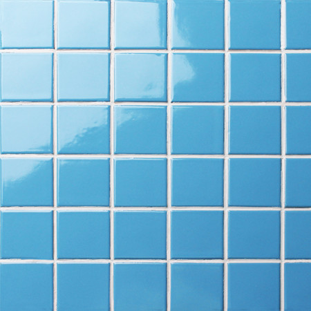 48x48mm Square Glossy Glazed Porcelain Blue BCK628,Mosaic tiles, Ceramic mosaic, Ceramic mosaic supplies