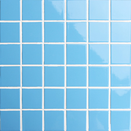 48x48mm Square Glossy Glazed Porcelain Blue BCK627,Mosaic tile, Ceramic mosaic tile, Ceramic mosaic floor tile