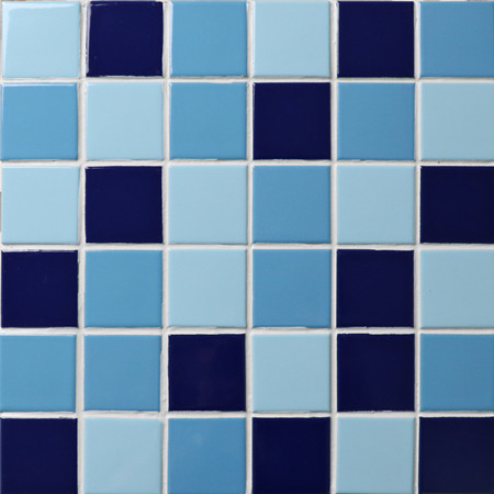 经典蓝色BCK001,摩西瓦，陶瓷马赛克，马赛克瓷砖模式，游泳池马赛克设计