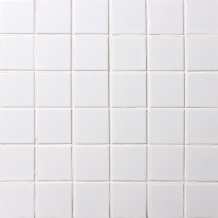 48x48mm Square Matte Porcelain White BCK202,Mosaic tile, Ceramic mosaic, White ceramic mosaic floor tiles