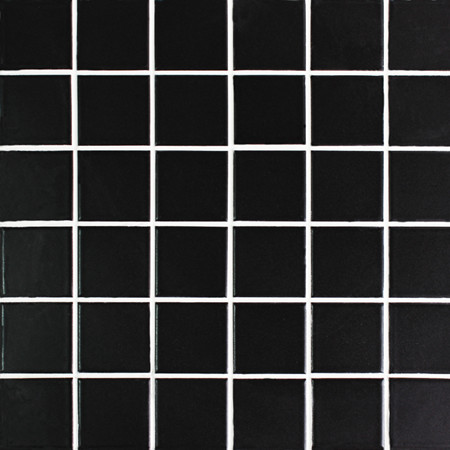 48x48mm Square Matte Porcelain Black BCK101,Mosaic tile, Ceramic mosaic, Black ceramic tile, Decoration ceramic mosaic tile