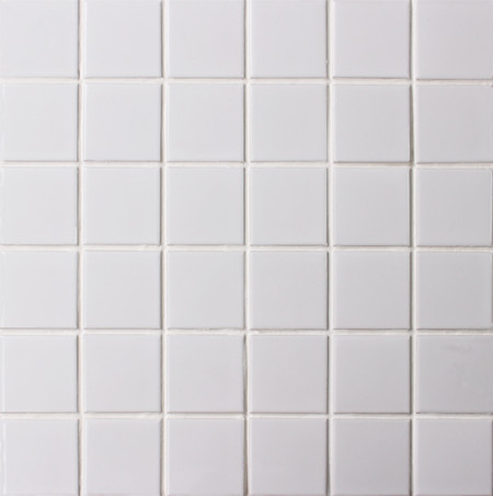48x48mm Square Matte Porcelain White BCK201,Mosaic tile, Ceramic mosaic tile, White mosaic pool tiles, White mosaic tile for swimming pool