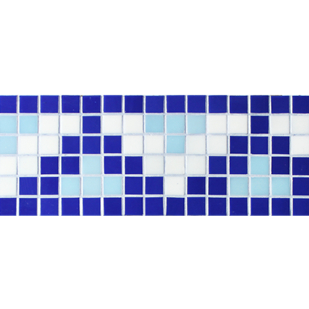 Border Blue Pyramid Design BGEB004,Carreaux de mosaïque, Bordure en mosaïque de verre, Carreaux de mosaïque