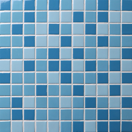 25x25mm Square Glossy Glazed Porcelain Mixed Blue BCI001,Mosaic tiles, Ceramic mosaic, Blue pool tiles, Mosaic tiles for SPA