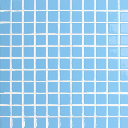 25x25mm Square Glossy Glazed Porcelain Blue BCI604,Mosaic tile, Square ceramic mosaic, Blue mosaic tile for pool design, Glazed pool tiles