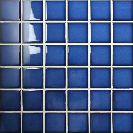 Fambe bleu brillant BCK611,Tuiles de mosaïque, Tuile de porcelaine, Tuiles de piscine décoratives