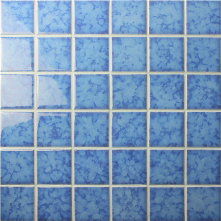48x48mm Blossom Surface Square Glossy Porcelain Blue BCK619,Mosaic tiles, Ceramic mosaic, Crystal mosaic for bathroom