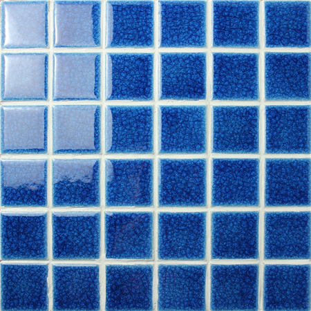 Frozen Dark Blue Heavy Crackle BCK608,Mosaic tile, Ceramic mosaic, Dark blue swimming pool tiles, Beautiful pool tiles 