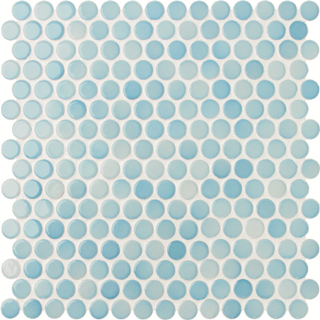 Пенни Круглый синий CZG007A,Мозаика, Керамическая мозаика, круглые узоры мозаики