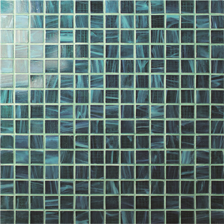 Cuadrado Verde BGE701,Baldosa de piscina, Mosaico de piscina, Mosaico de cristal, Mosaico de vidrio