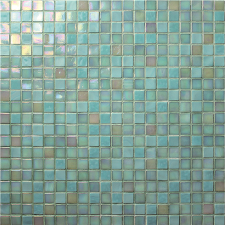 Jade Iridescent Green BGC014,Carrelage en mosaïque, Carrelage mosaïque en verre, Carrelage mosaïque en verre en verre