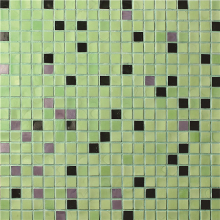 Square Green Mixed BGC031,Pool tile, Pool mosaic, Glass mosaic, Glass mosaic tile pattern