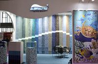 2017年亚洲泳池和水疗博览会的Bluwhale瓷砖-