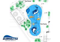 Проект нижнего мозаичного плавательного бассейна в Опере Сейн Эстейт-Мозаичный бассейн, открытый бассейн, ремоделирование бассейна, мозаичные проекты