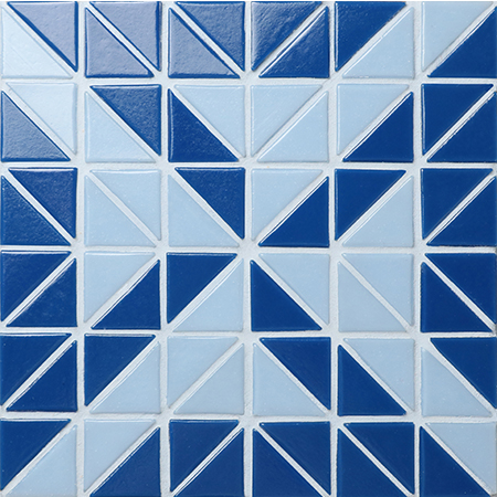 Santorini Windmill TRG-SA-WM,Pool Tile, Triangle Tile, 2 Inch Pool Tiles