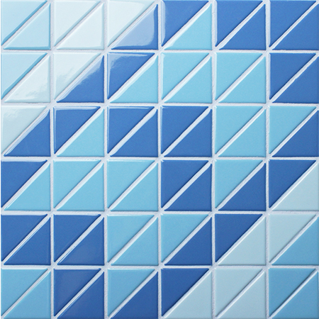Santorini Windmill TR-SA-TWM,Triangle mosaic, Triangle mosaic tile, Triangle mosaic pieces, Pool mosaic tiles