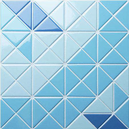 Santorini Blossom TR-SA-TBL2,Triangle mosaic, Triangle mosaic tile, Triangle mosaic pieces, Pool mosaic tiles