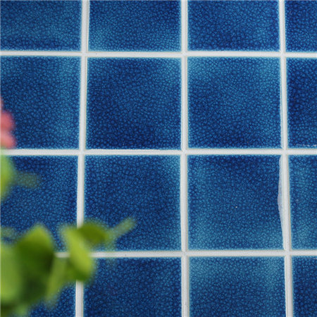 100x100mm Heavy Ice Crackle Surface Square Glossy Porcelain Navy Blue BCQ606,Mosaic tile, ceramic pool tiles, pool mosaic tiles