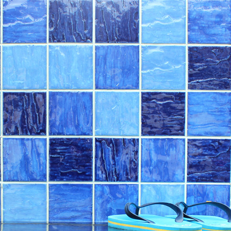 Onda Azul Misto BCP003,Azulejo de mosaico, mosaico cerâmico, telhas azuis da associação, telhas do mosaico da associação da porcelana da onda