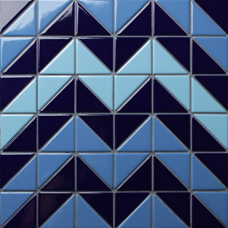 Santorini Chevron TR-SA-CV,Triangle mosaic, Triangle mosaic tile, Triangle mosaic pattern, Pool mosaic tiles 