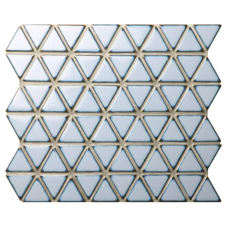 Triangle bleu pâle BCZ626A,tuiles bleues de mosaïque salle de bains, tuile de mosaïque de triangle, tuiles de porcelaine pour les piscines