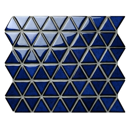 Triangle Tile Ceramic Cobalt Blue BCZ628A,triangle shaped tiles, triangle wall tiles, after effects triangle mosaic