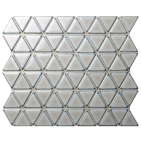 Triangle gris clair BCZ312A,tuiles de mosaïque grise salle de bains, tuiles de mosaïque pour des murs de douche, dosseret de tuile de mosaïque de porcelaine