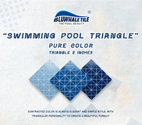 Introducing 3 Awesome Triangle Blue Glass Pool Tiles -blue glass pool tile, glass pool tiles, swimming pool glass mosaic tiles