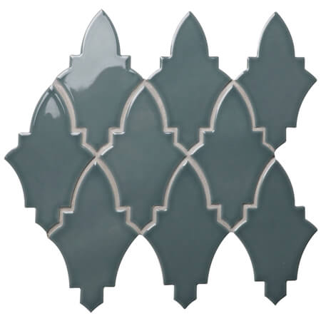 Shield Tile Tale Blue BCZ313Z,tile backsplash ideas, kitchen tiles design, mosaic tile sale