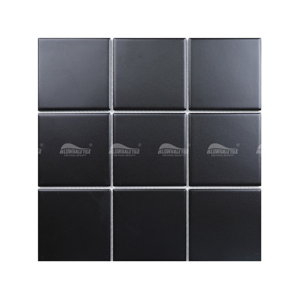 经典黑色 BCM101B,瓷池瓷砖,黑色马赛克瓷砖,马赛克瓷砖浴室