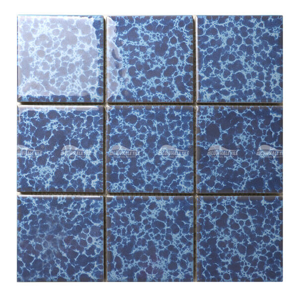97x97mm Blossom Surface Sqaure Glossy Porcelain Blue BMG901A1,pool tile mosaics wholesale, pool mosaics, pool tile mosaics