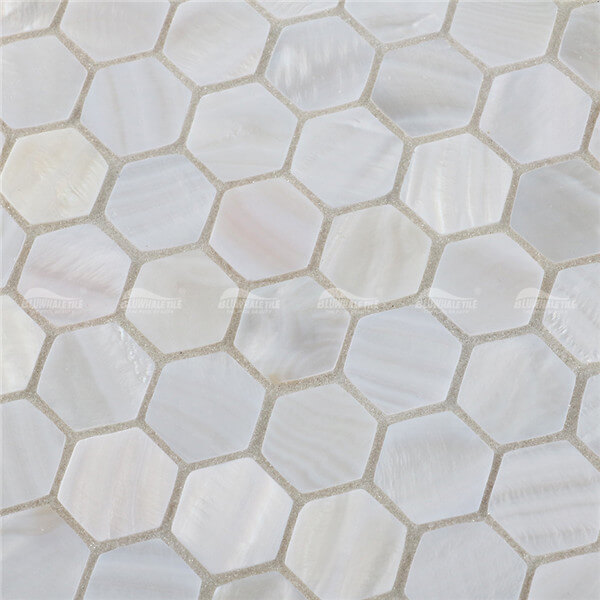 Concha Natural Hexagon BOZ904E4,madre de perla hexágono azulejo, madre de la perla mosaico azulejo backsplash, madre de perla cocina backsplash azulejo