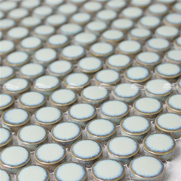 Penny Round Tile BCZ703,green penny round tile,green penny tile bathroom,green swimming pool tiles