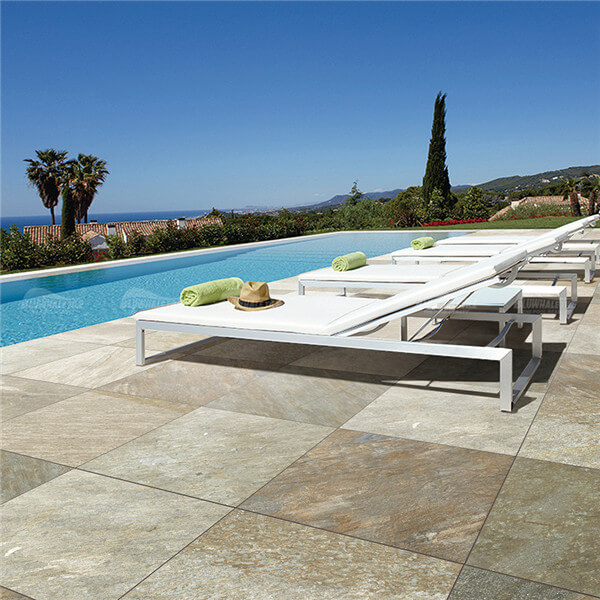 20mm Pool Deck ZME6904,pavés en porcelaine de 20 mm, tuile de porcelaine pour le patio extérieur, terrasse de piscine de pavés de porcelaine