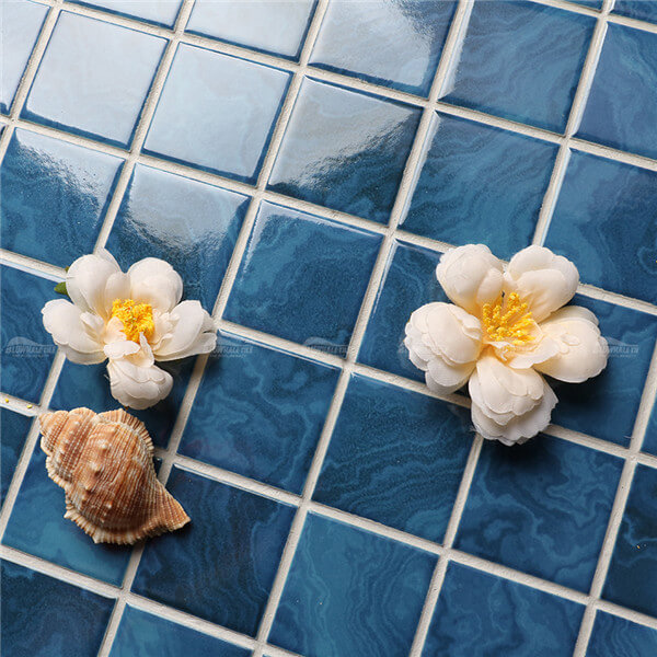 48x48mm Square Porcelain Ink-Jet Blue KOA2605,pool tiles blue, pool tiles ceramic, pool tiles for sale