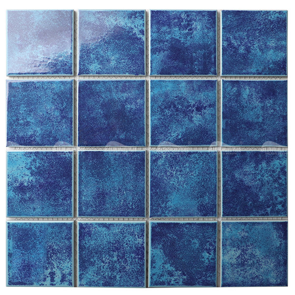 73x73mm Square Porcelain Ink-Jet OOA2602,3x3 blue pool tile, mediterranean pool tile, porcelain pool waterline tile