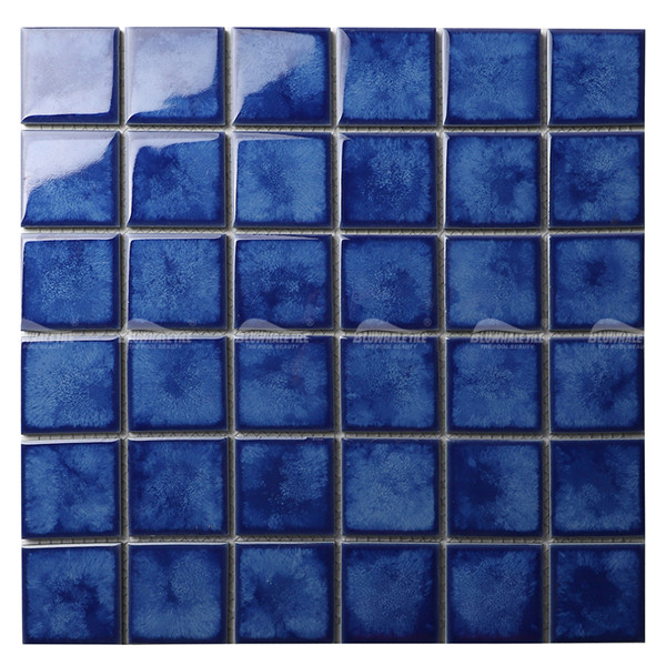 48x48mm Square Glossy Crystal Glazed Porcelain Blue KOA2614,vintage pool tile, 2x2 pool tile, blue tiles for swimming pool