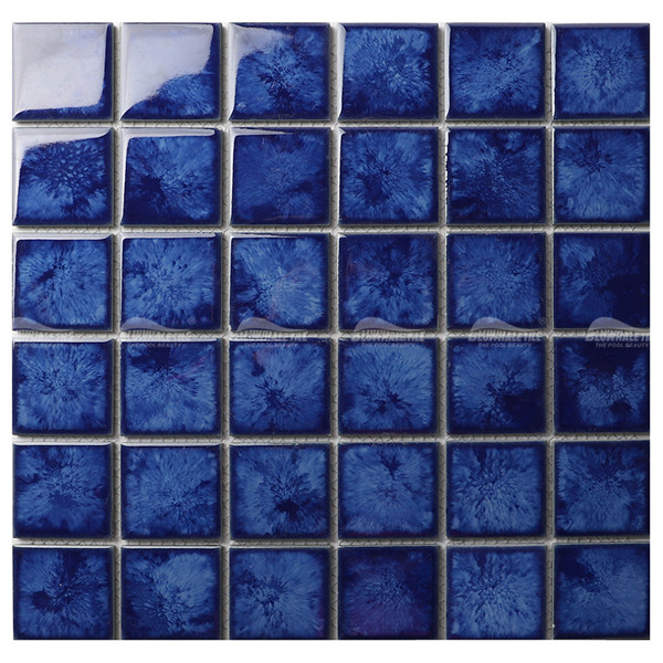 Crystal Glazed Porcelain KOA2615,pool mosaics for sale, 2x2 blue pool tile, mosaic tiles for swimming pool price
