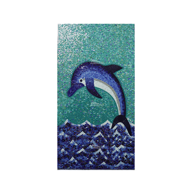 Pool Art Dolphin,dolphin mural tiles, dolphin mural, dolphin mosaic pool tilein mural tiles, dolphin mural, dolphin mosaic pool tile