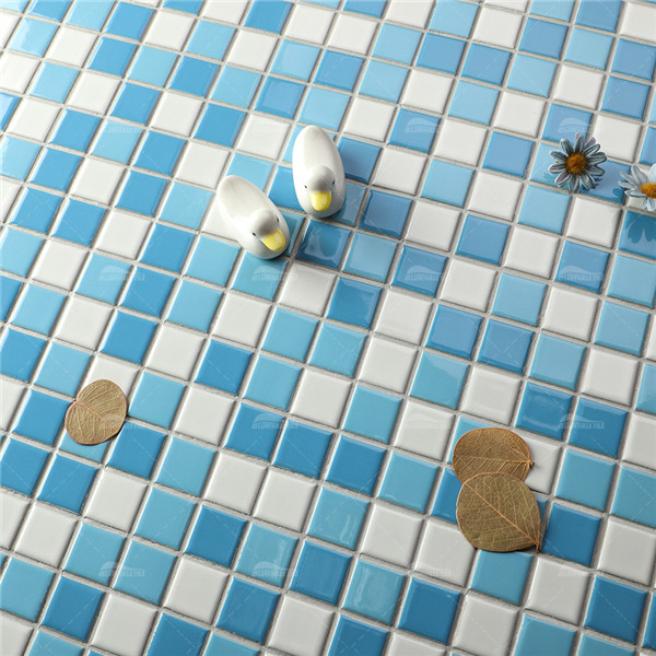 Classic Blend Blue IGA3003,blue blend pool tile, blue mosaic tiles bathroom, pool tile store