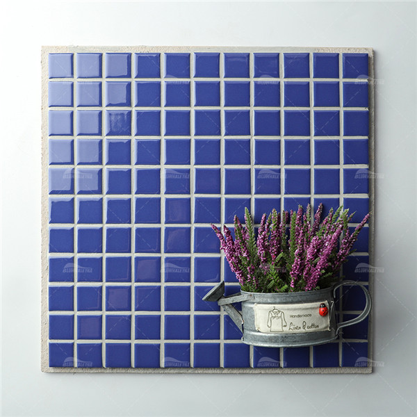 25x25mm Square Porcelain Classic Cobalt Blue IGA3601,pool tile store, mosaic for pools, blue pool tiles
