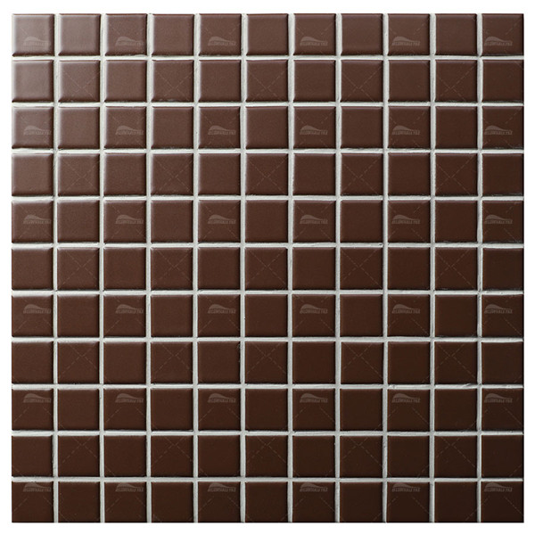25x25mm Square Porcelain Classic Brown IMA3901,pool tile wholesale, 1x1 pool mosaic, brown pool tile